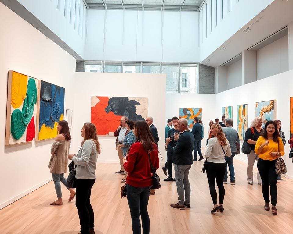 Wat maakt moderne kunst exposities zo populair bij bezoekers?