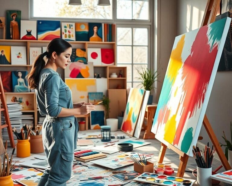 abstracte kunst maken