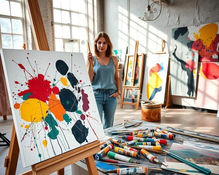 abstracte kunst technieken