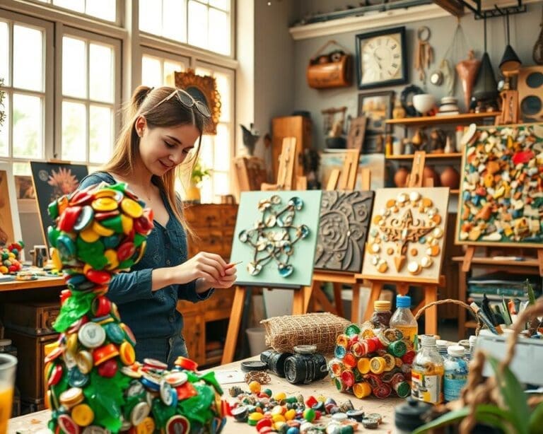 kunst gerecyclede materialen