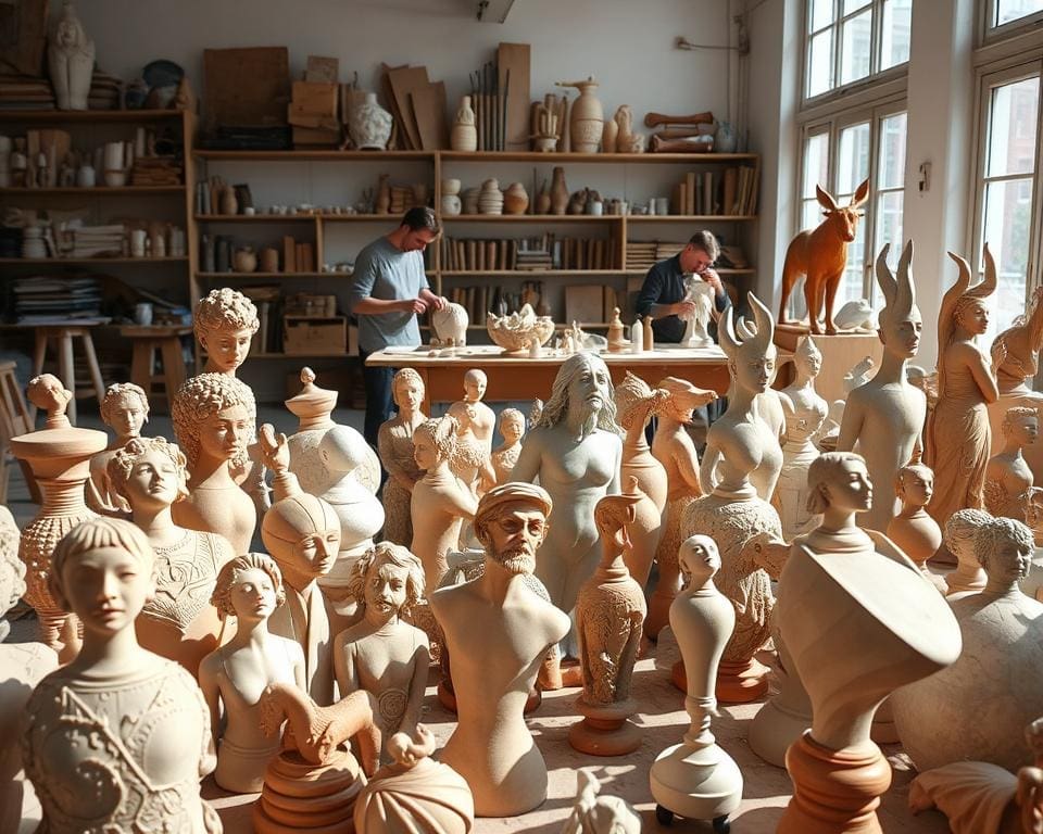 handgemaakte sculpturen