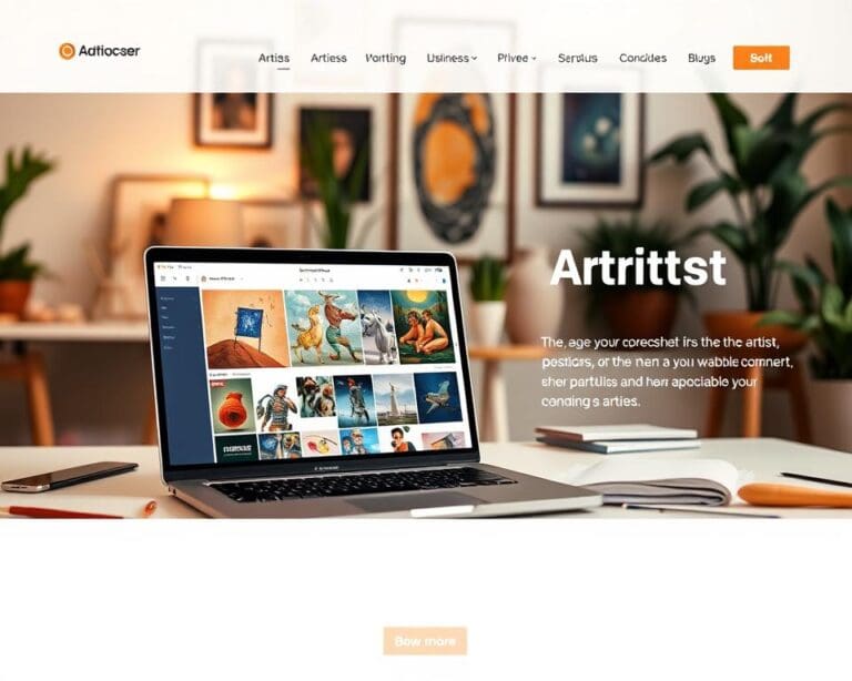 website voor kunstenaars
