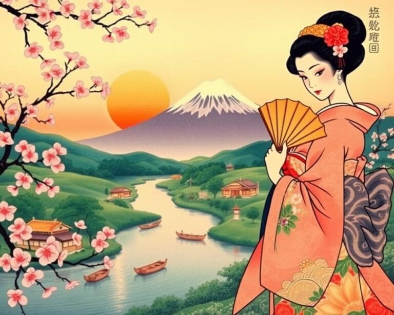 Japanse ukiyo-e kunst