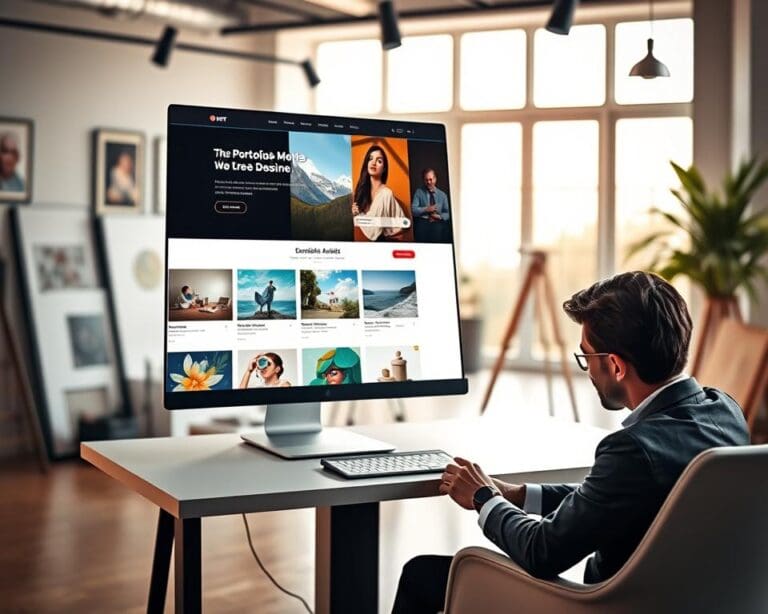 portfolio website kunstenaar