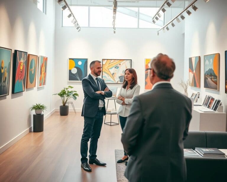 samenwerken met kunstgalerie